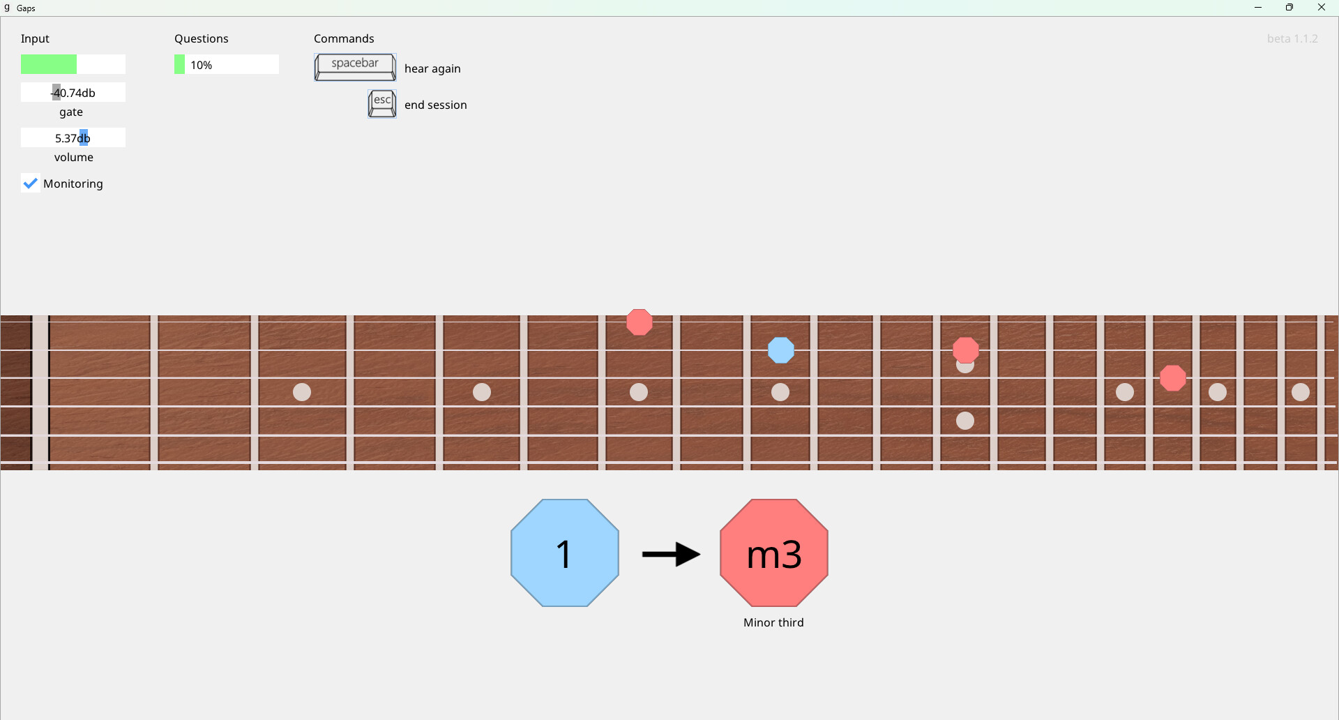 Gaps: Guitar Ear Training screenshot 2