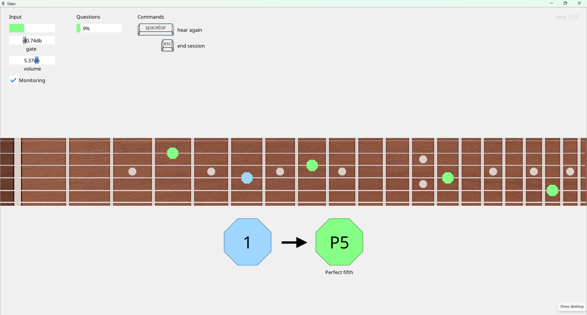 Gaps: Guitar Ear Training screenshot 1