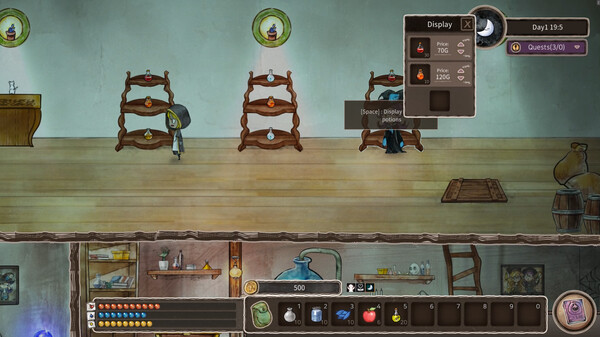 Скриншот из Jini's Potion Shop DEMO
