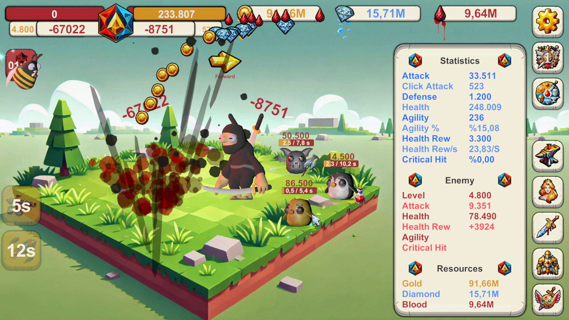 #5. Infinite Idle: Online Clicker RPG (Steam) Bởi: Comar Studios