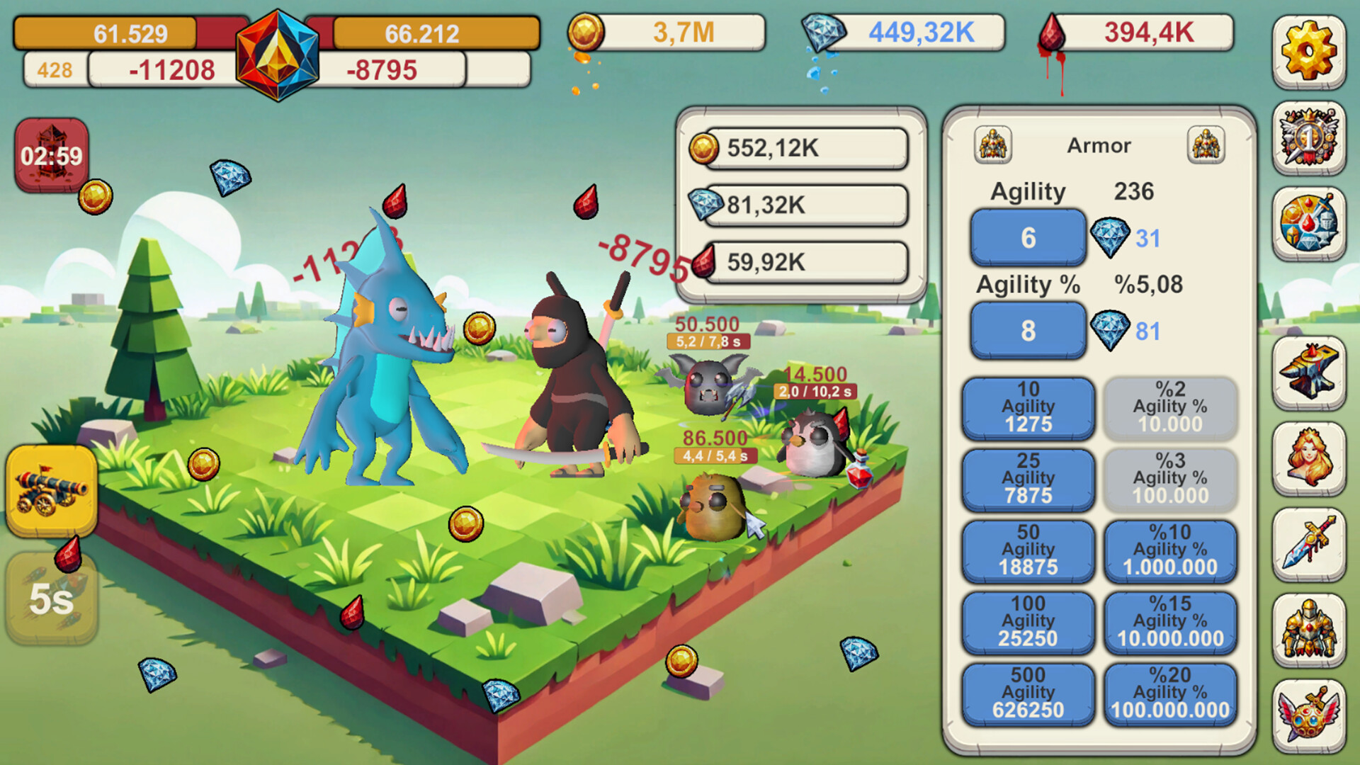 #4. Infinite Idle: Online Clicker RPG (Steam) Bởi: Comar Studios