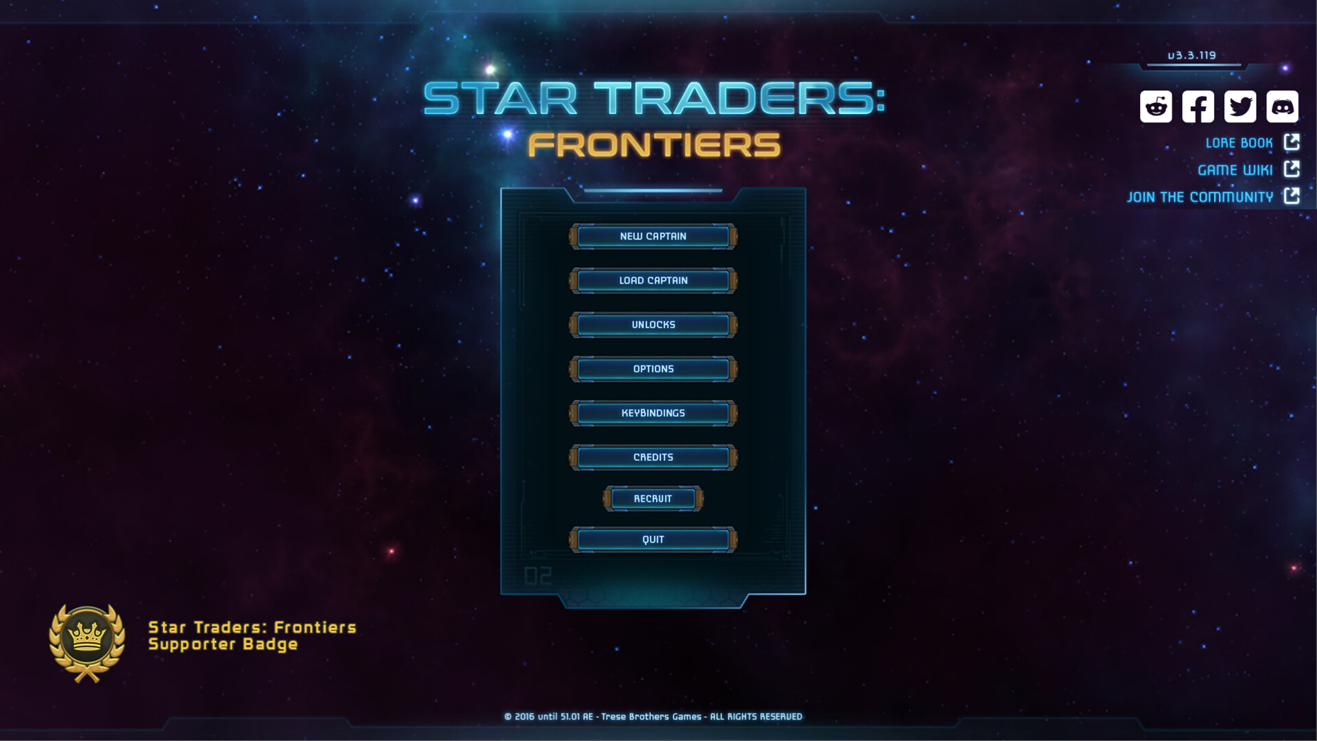 Star Traders: Frontiers Supporter Badge Featured Screenshot #1