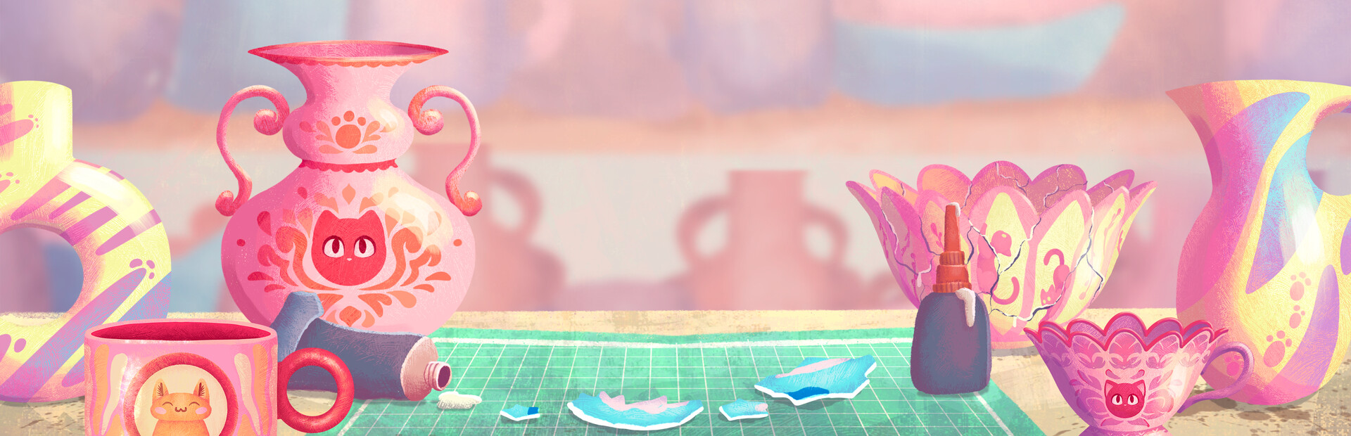 Magic Cats Pots