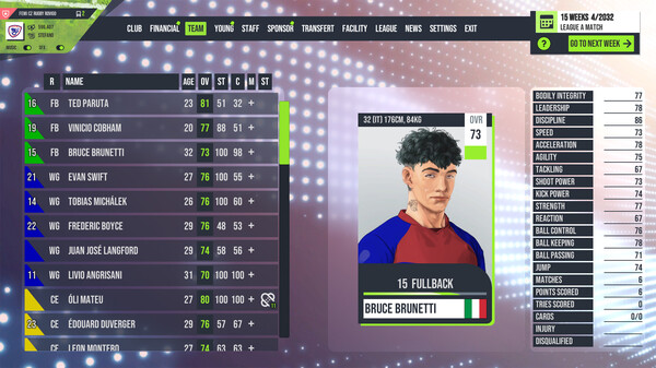 Rugby Tycoon Rugby Rovigo Delta screenshot 2