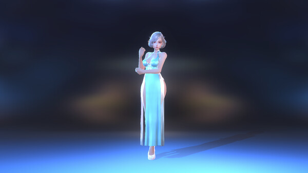 Angel Legion-DLC Cloud Dress (Cyan)