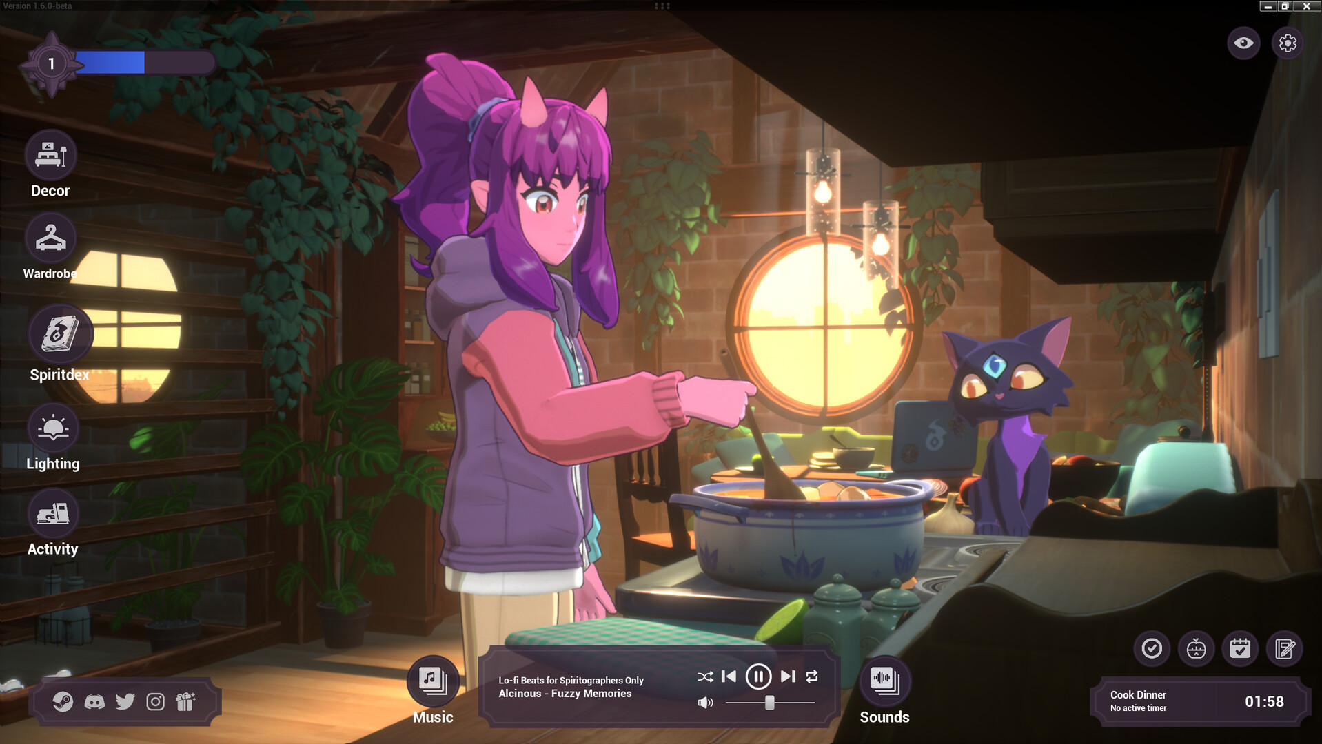 Spirit City: Lofi Sessions - Cozy Kitchen DLC Featured Screenshot #1