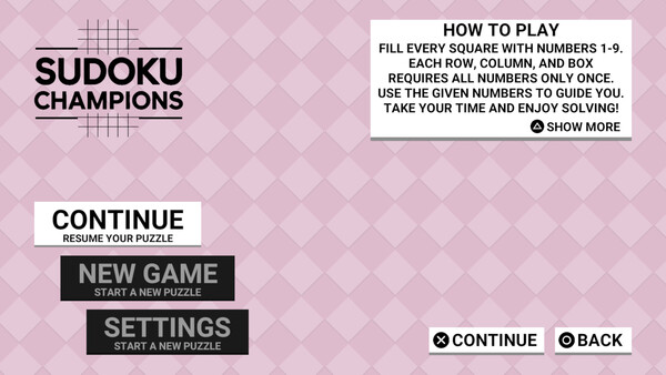 SUDOKU CHAMPIONS game for windows Pc 1