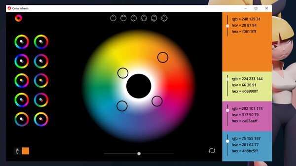 Скриншот из Color Wheels