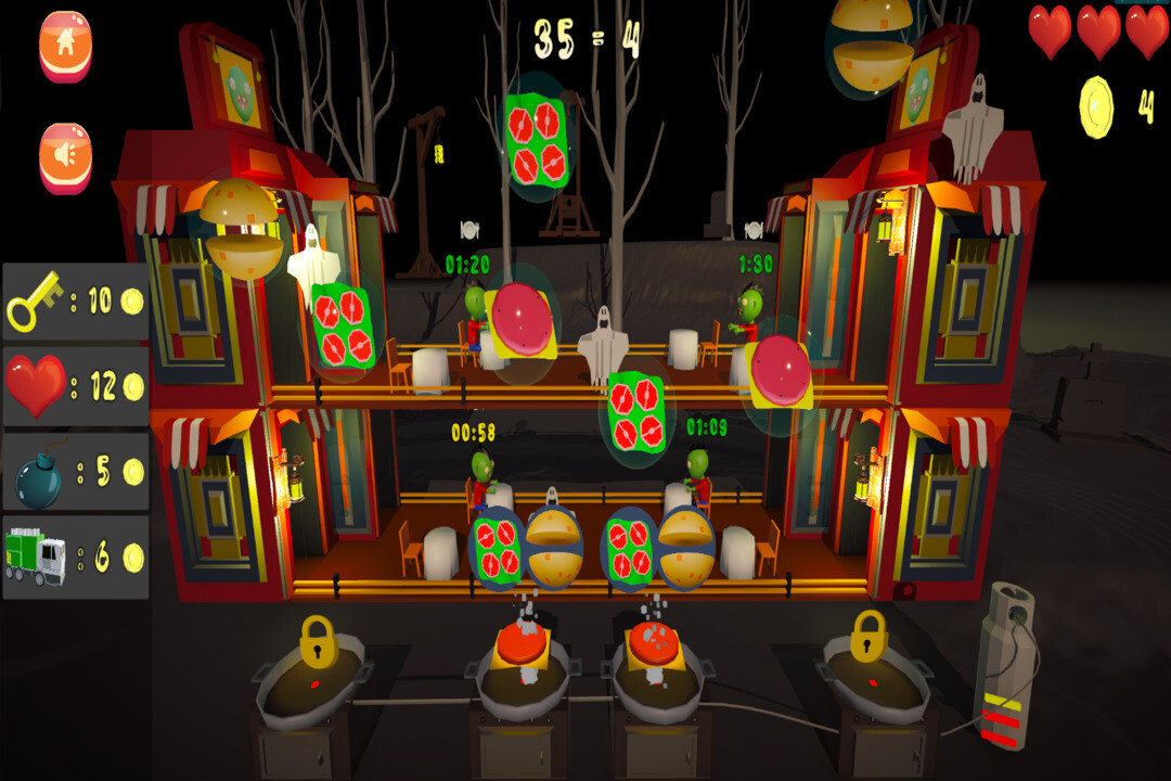 screenshot of Zombie Restaurant 2