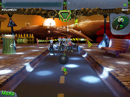 Screenshot z Zombie Bowl-O-Rama