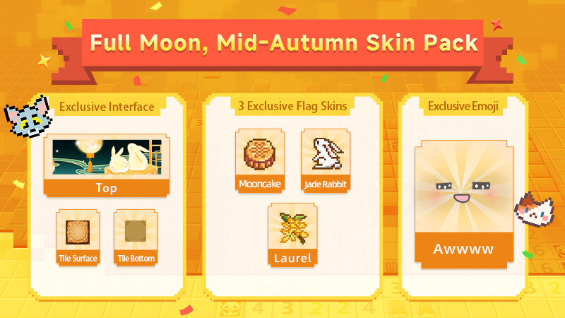 Let's Minesweeper - Full Moon, Mid-Autumn Skin Pack Featured Screenshot #1