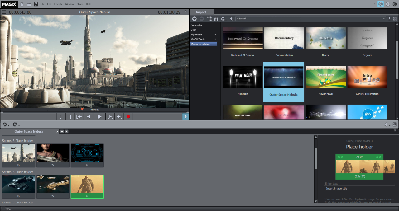 Movie Edit Pro 2015 - Movie Templates Featured Screenshot #1