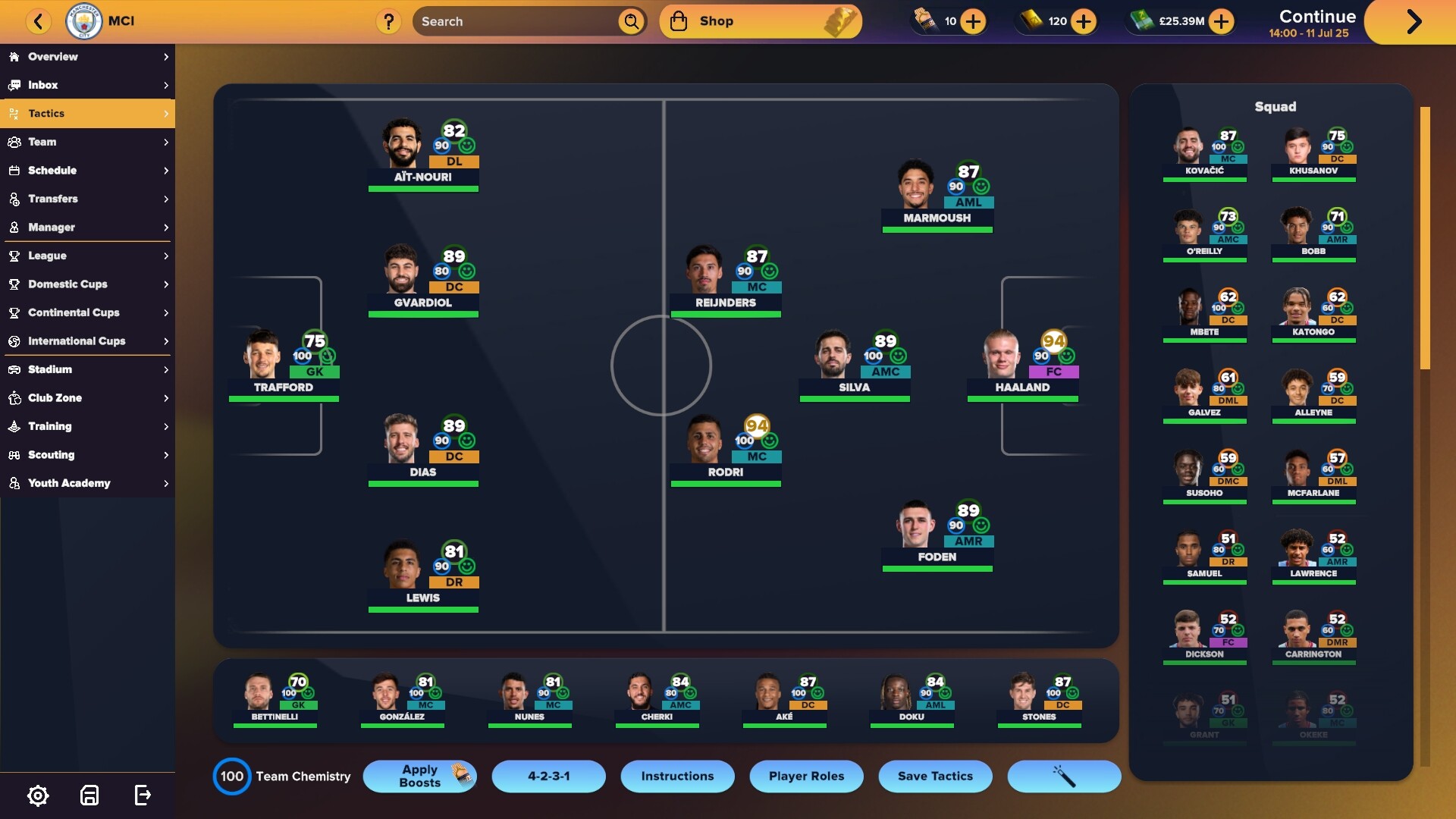 Screenshot of Soccer Manager 2026