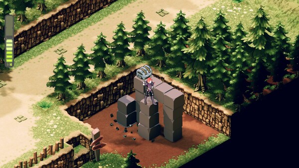 Screenshot of Mazestalker: The Veil of Silenos gameplay showing in-action mechanics