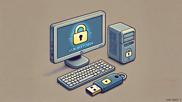 Скриншот из USBLockScreen