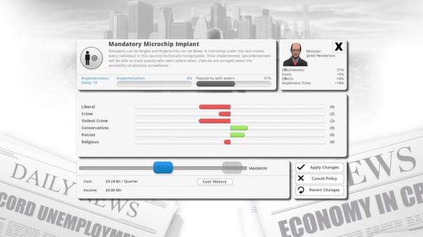 Democracy 3: Clones and Drones