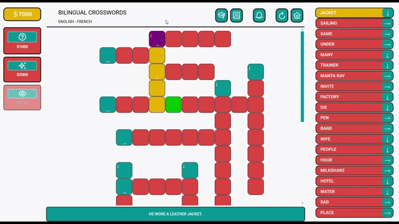 Bilingual Crosswords video 7