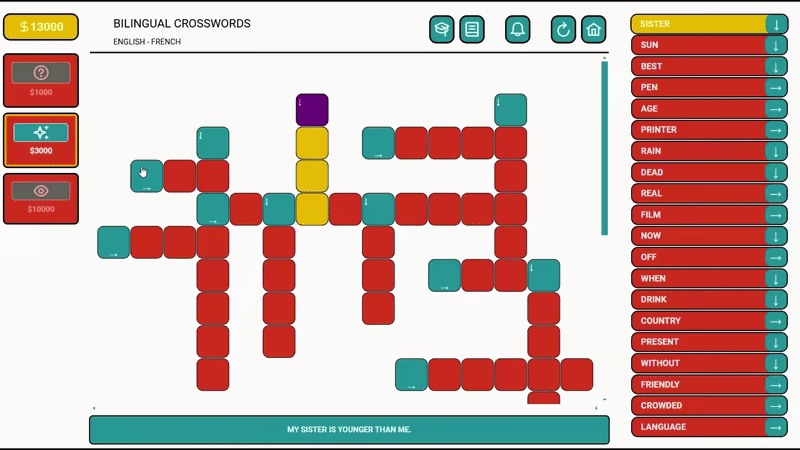 Bilingual Crosswords video 4