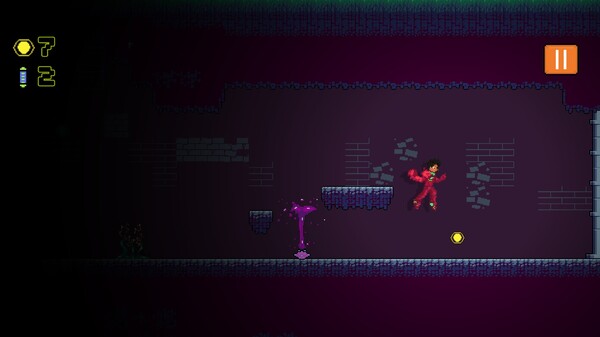 Screenshot of Cobot-Man Adventure gameplay showing in-action mechanics
