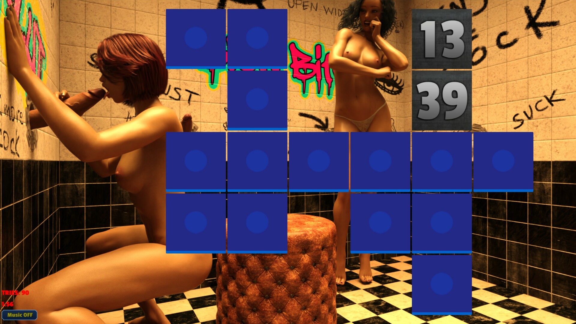 Sexy Memory Puzzle - Gloryhole Girls screenshot #5