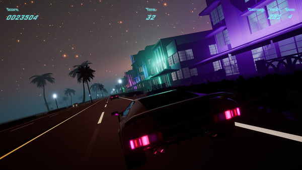 Neon Highways game for Linux 1