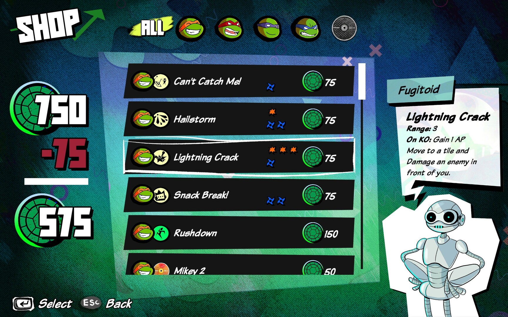 Teenage Mutant Ninja Turtles: Tactical Takedown screenshot #7