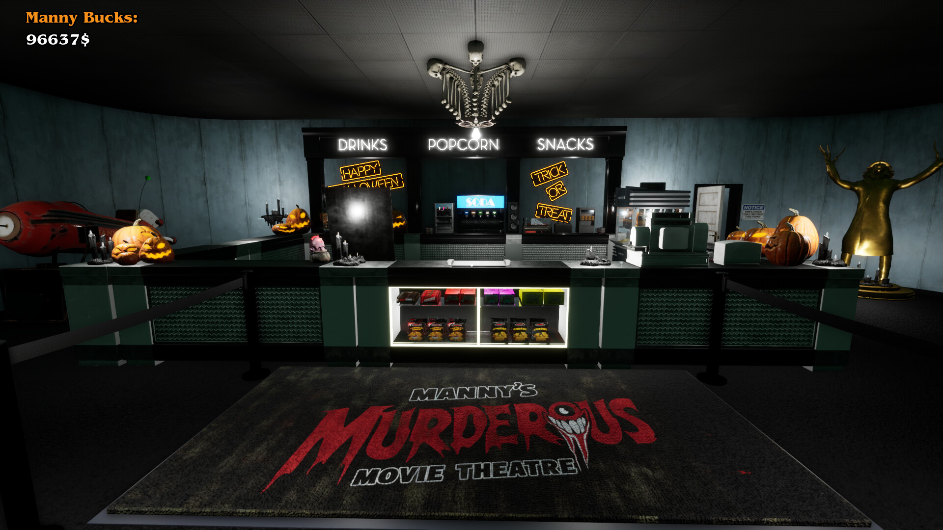 Manny's Murderous Movie Theater - The Snackbar Simulator screenshot 1