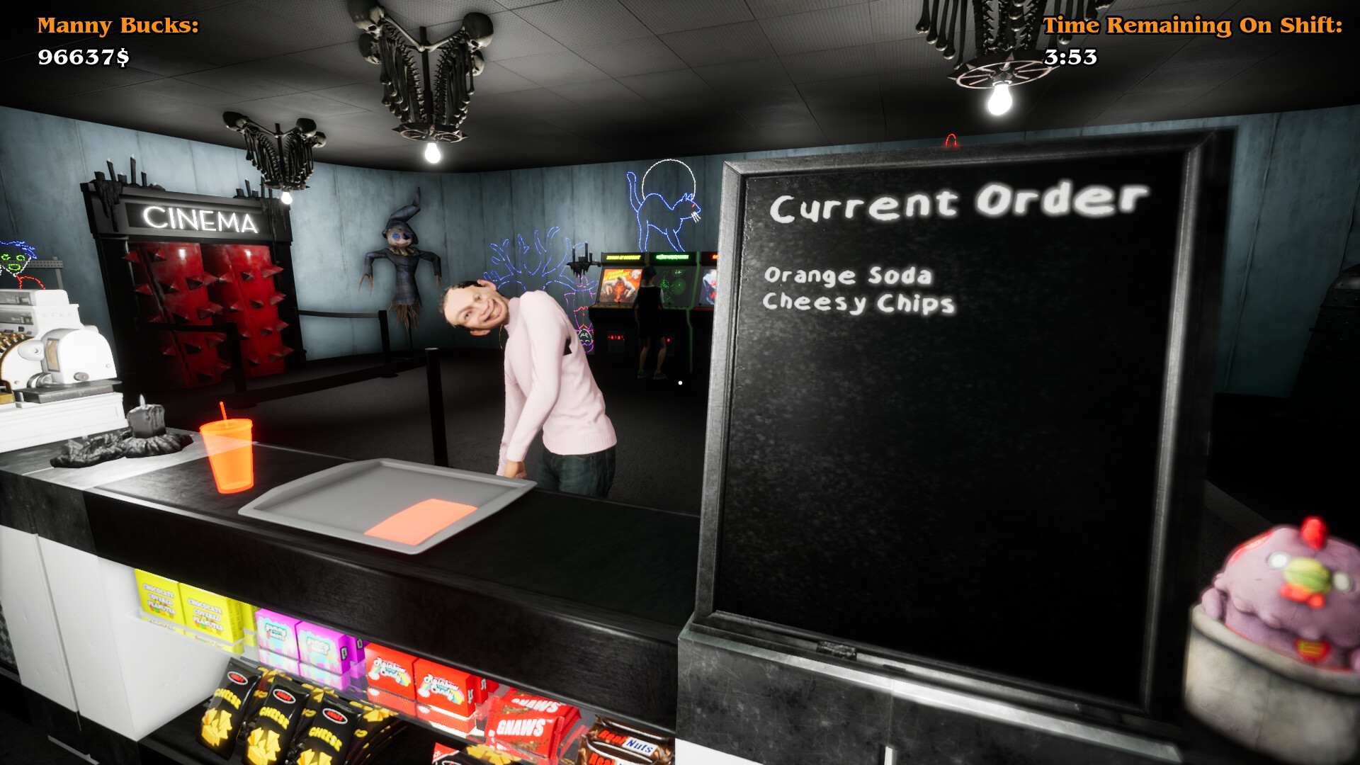 Manny's Murderous Movie Theater - The Snackbar Simulator screenshot 2