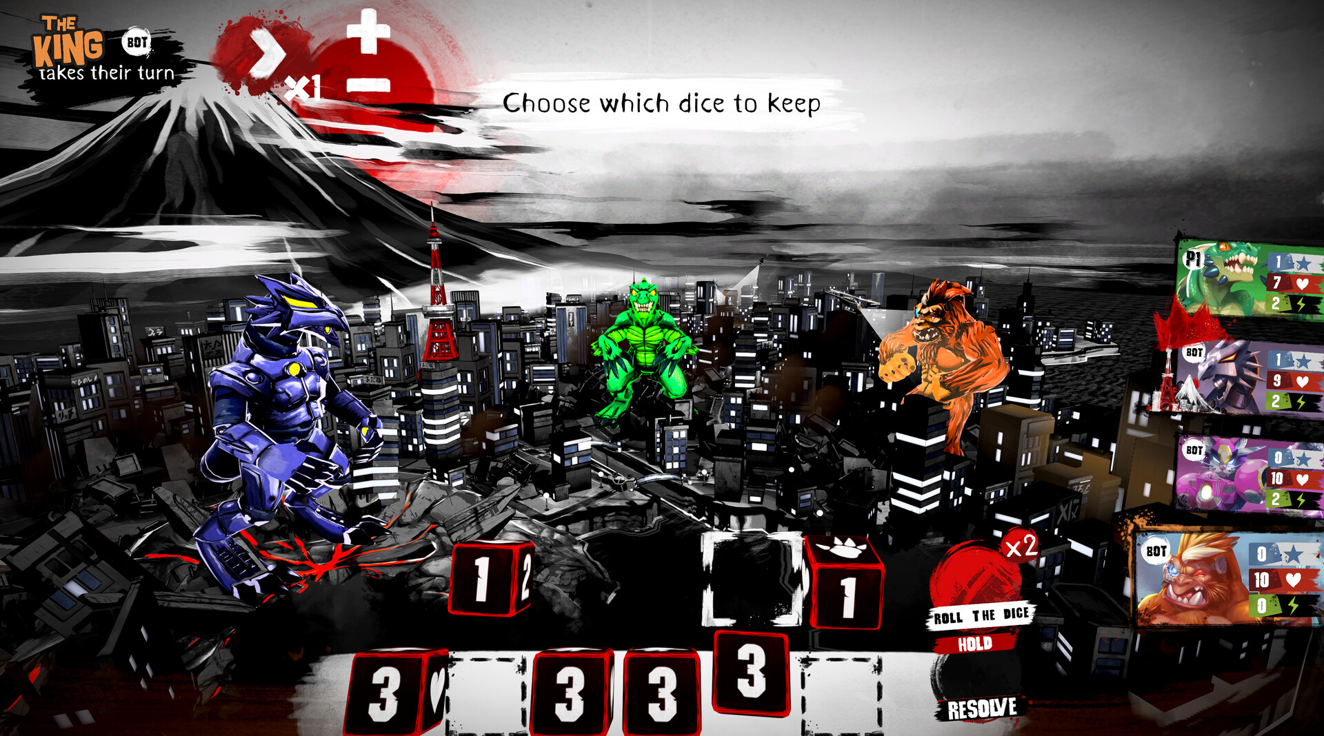 King of Tokyo - Richard Garfield screenshot #2