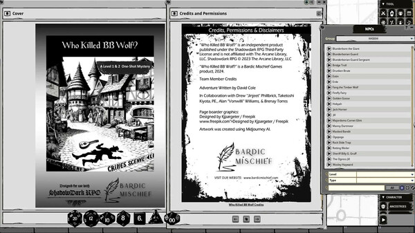 Fantasy Grounds - Who Killed BB Wolf?