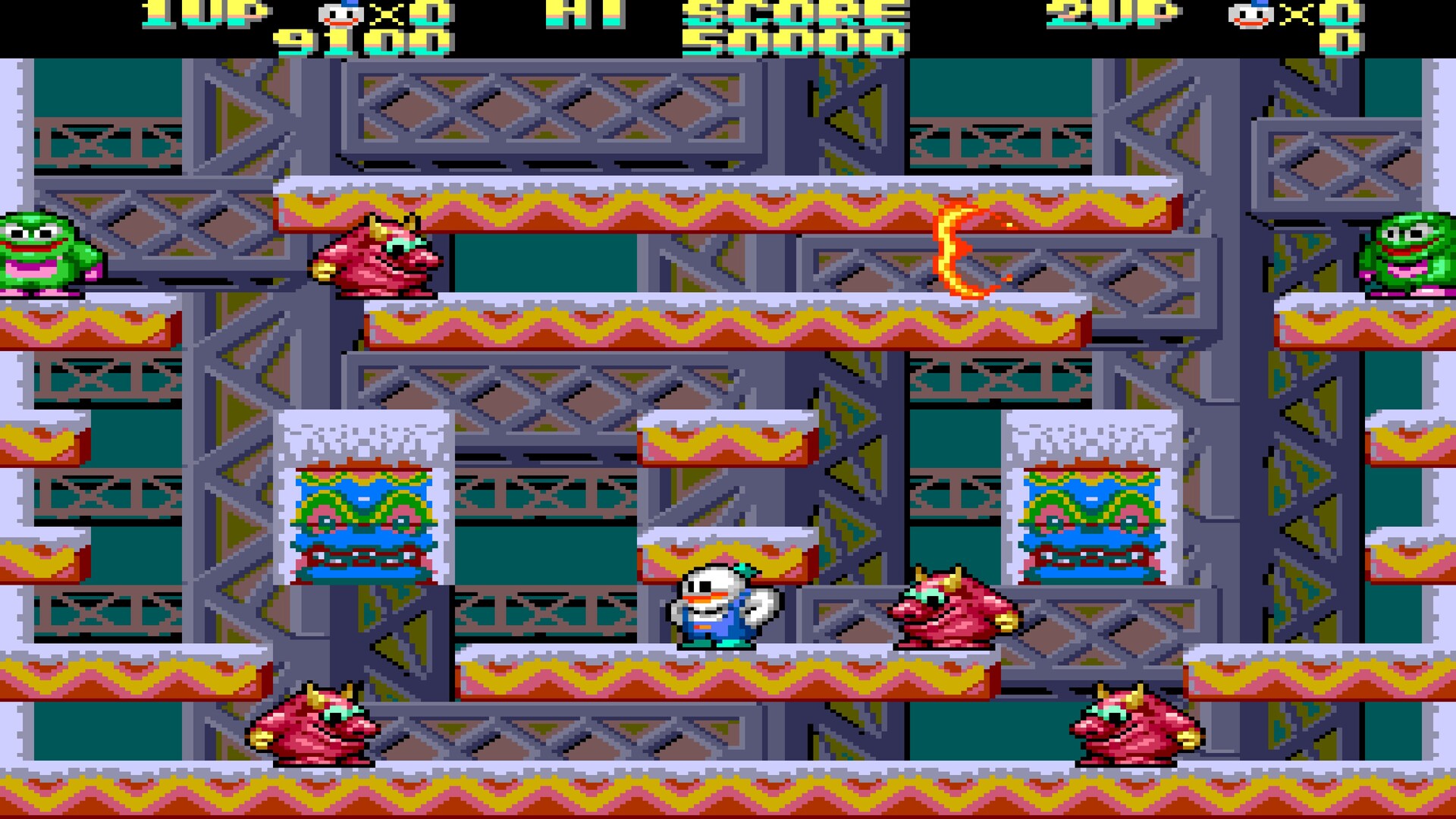 Snow Bros. Classic Collection - Desafíos y jefes finales