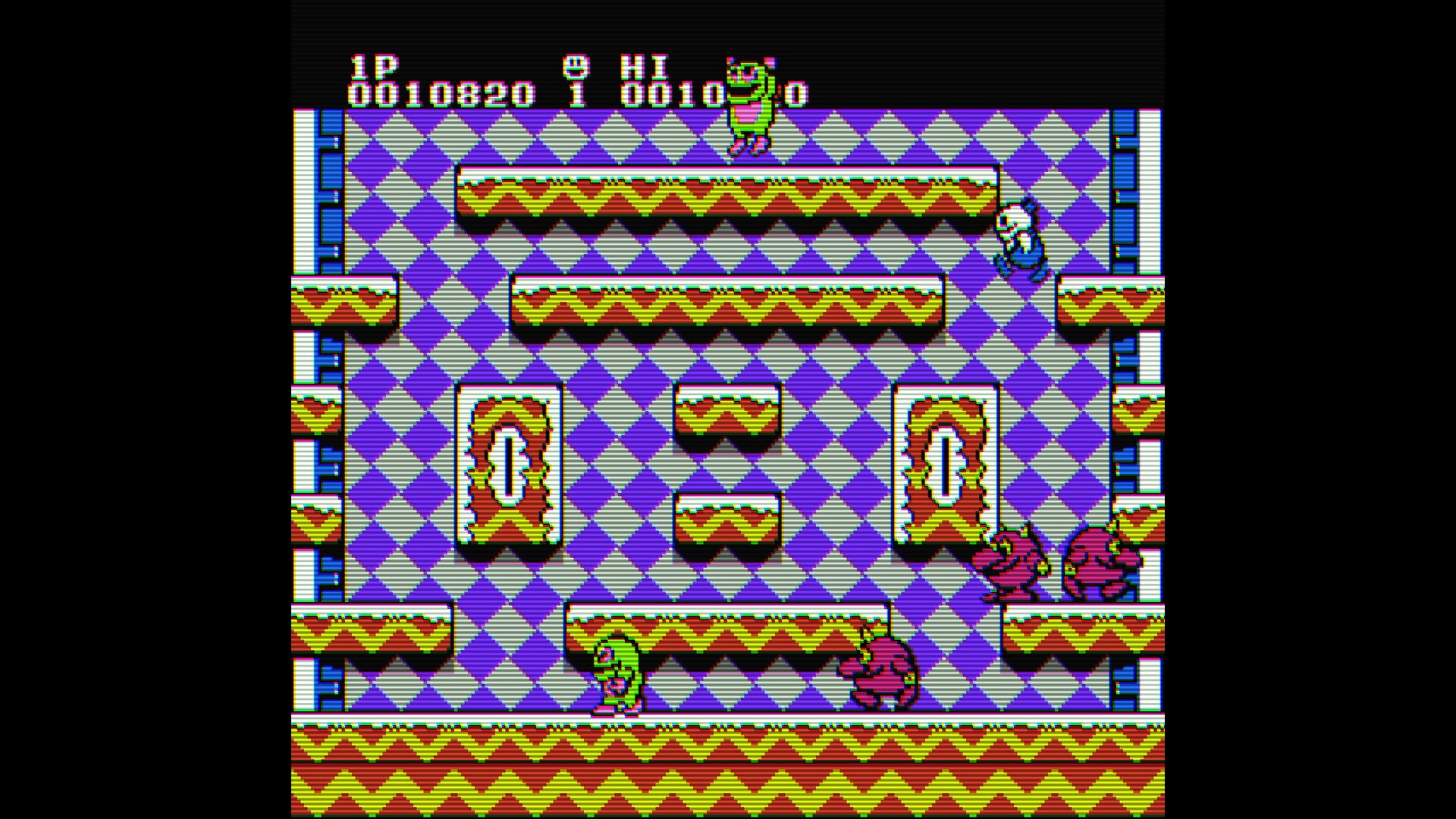 Snow Bros. Classic Collection - Gráficos pixel art y estética retro