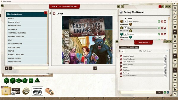 Fantasy Grounds - East Texas University: Study Abroad