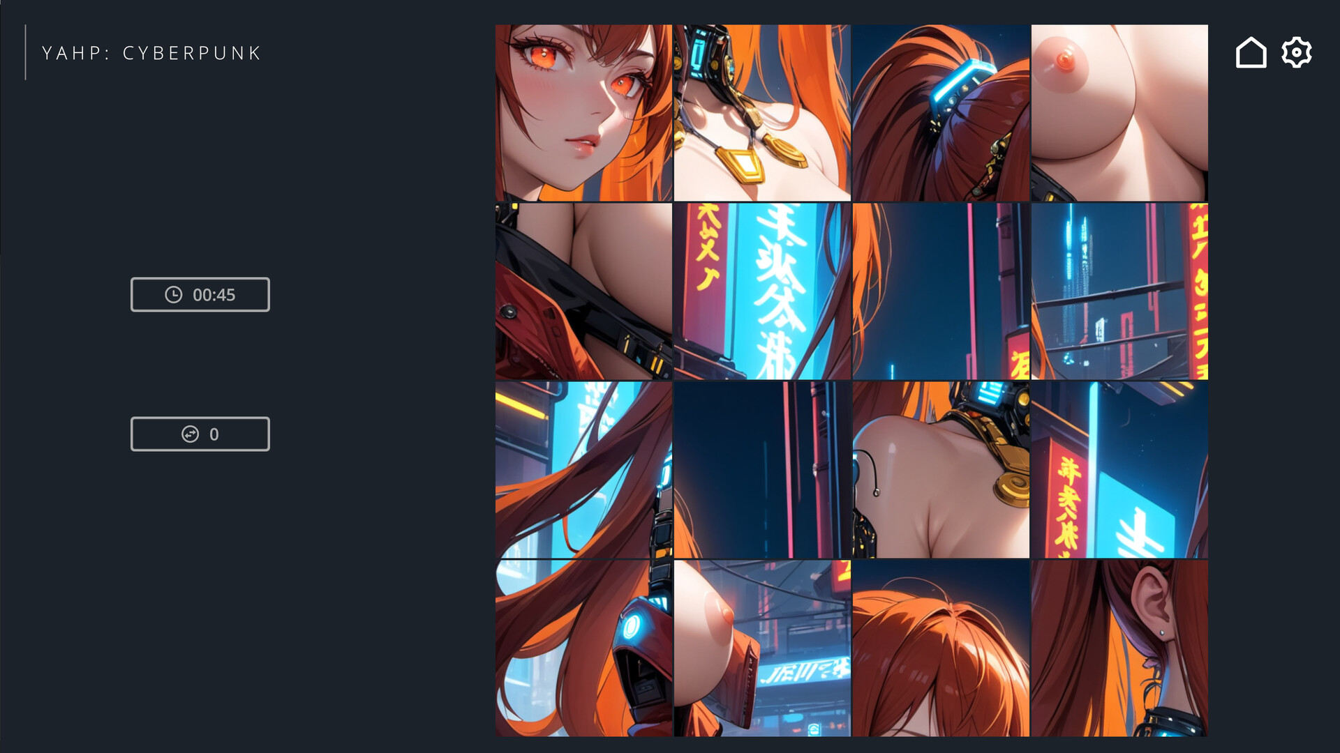 screenshot of Yet Another Hentai Puzzle: Cyberpunk 2