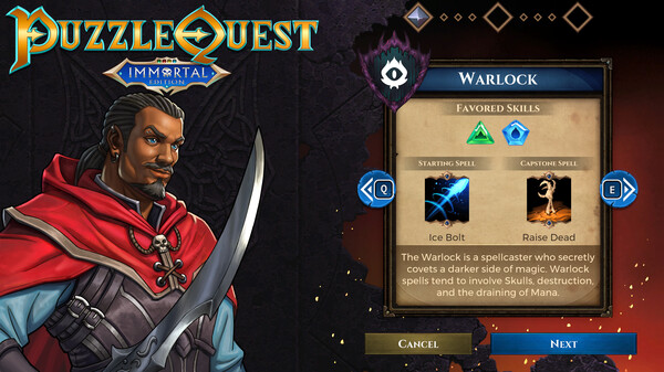 Puzzle Quest: Immortal Edition.