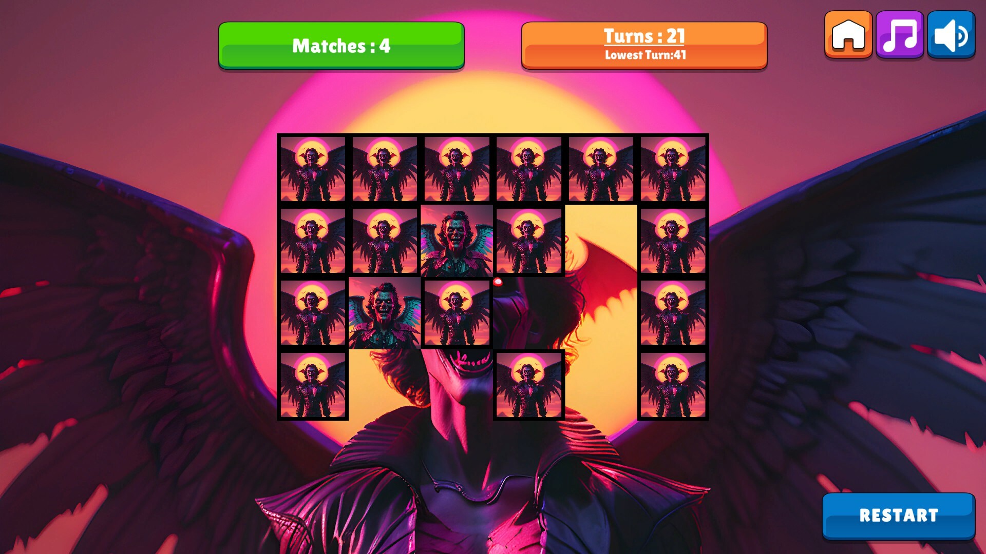 #4. OG Memory: Synthwave Vampires (Steam) بواسطة: OG Games