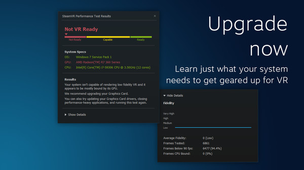 SteamVR Performance Test screenshot 3