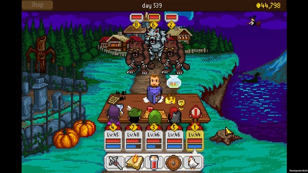 Screenshot z Knights of Pen and Paper - Haunted Fall