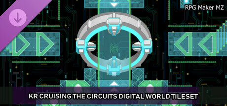 RPG Maker MZ - KR Cruising the Circuits Digital World Tileset banner image