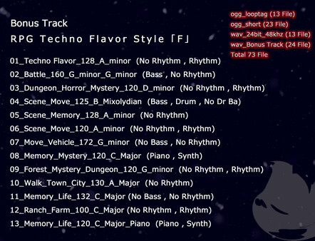 RPG Maker MZ - RPG Techno Flavors Style 「F」