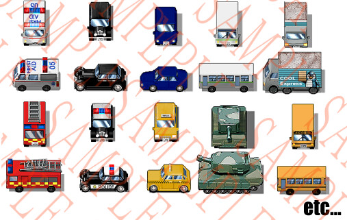 RPG Maker MZ - Various cars Characters set Featured Screenshot #1