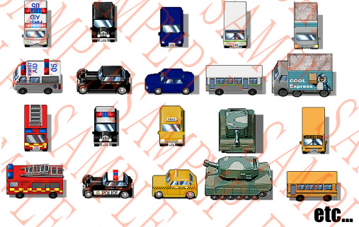 RPG Maker MZ - Various cars Characters set