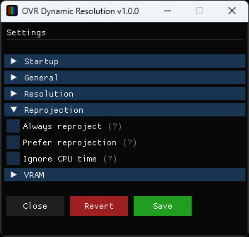 Скриншот из OVR Dynamic Resolution