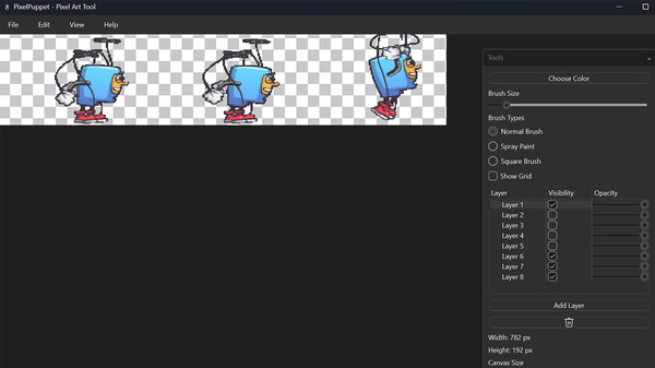 Screenshot z Pixel Puppet Screenshot z Pixel Puppet