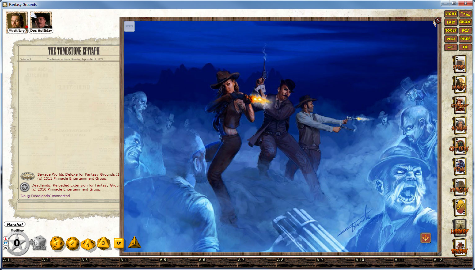 Fantasy Grounds - Deadlands Reloaded: Blood Drive 2 screenshot 1