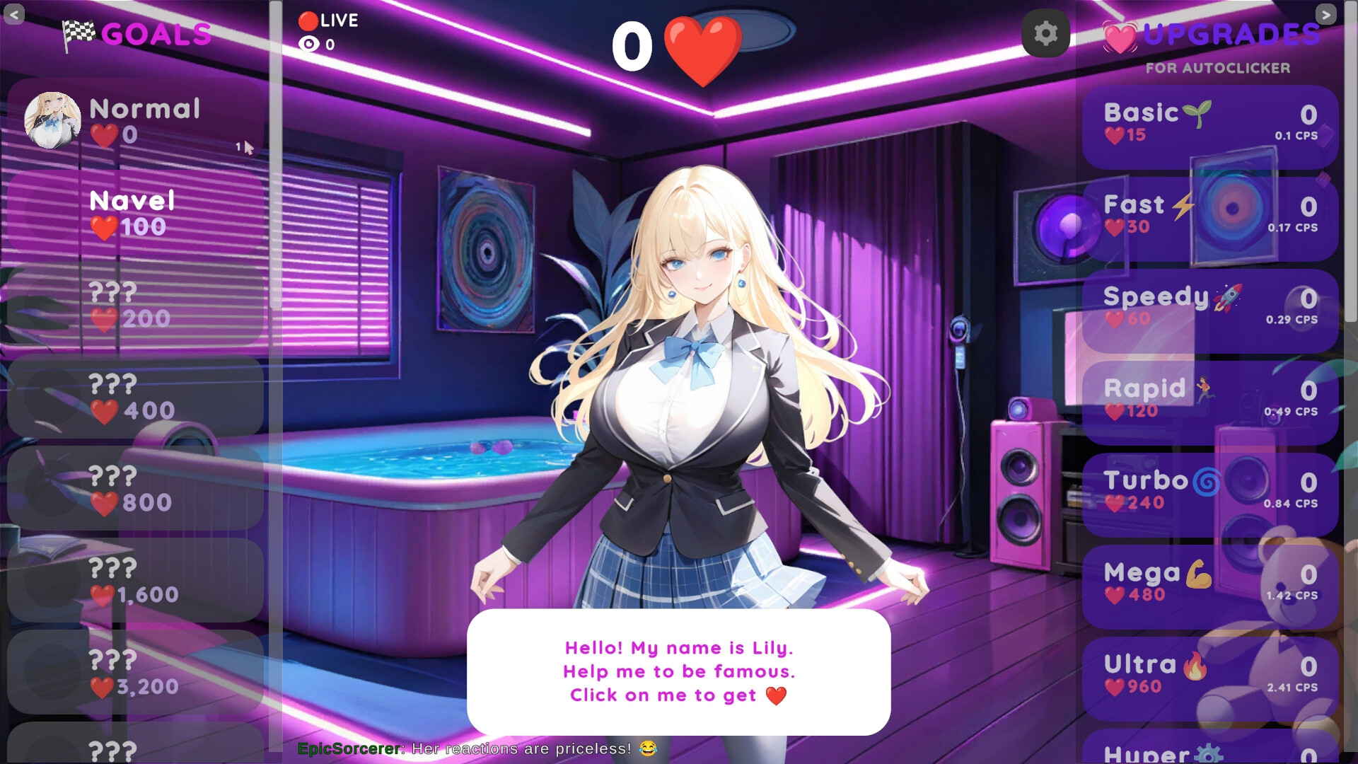 Hentai Clicker: Lily is streaming screenshot 1