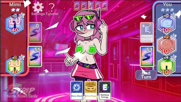 STRIP Battle Action Cards