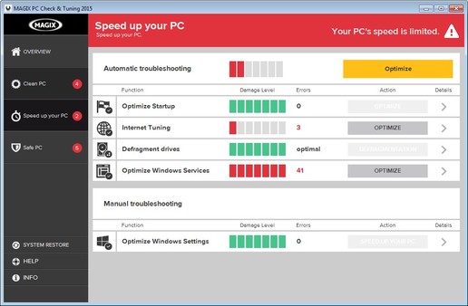 MAGIX PC Check & Tuning 2015 screenshot 3