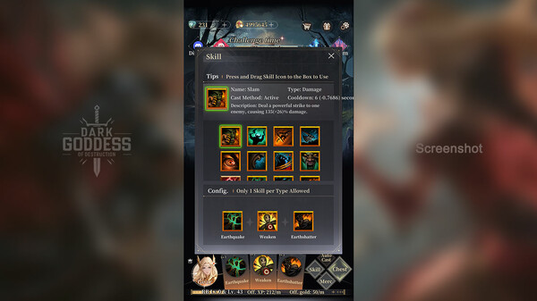 Screenshot of Dark Goddess of Destruction