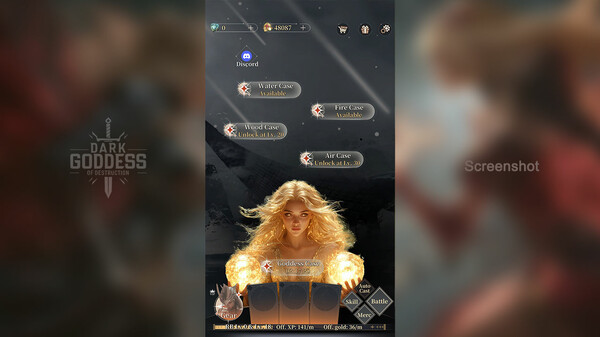 Screenshot of Dark Goddess of Destruction